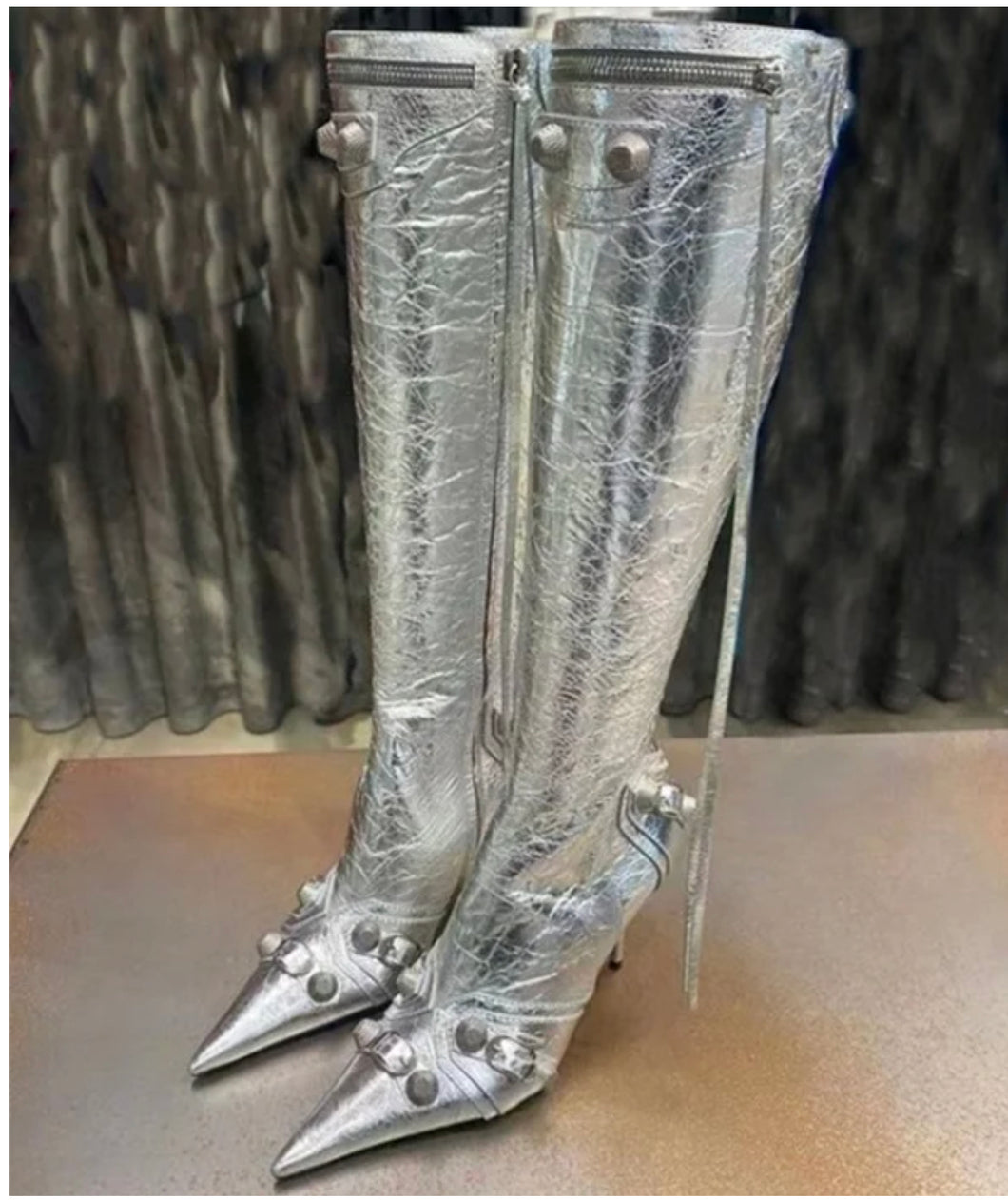 BAD B BOOTS SILVER